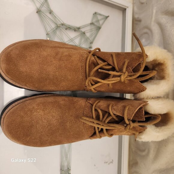 Eileen Fisher "Kenille" Syrup Sport Suede Booties. NIB. Size 6 - Picture 4 of 10